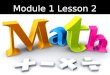 Module  1 Lesson 2