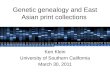 Genetic genealogy and East Asian print collections