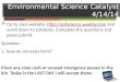 Environmental Science Catalyst 4/14/14
