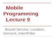Mobile Programming Lecture 9