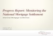 Progress Report: Monitoring the National Mortgage Settlement