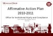 Affirmative Action Plan 2010-2011