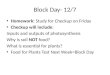 Block Day- 12/7