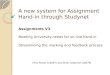 A new system for Assignment Hand-in through  Studynet