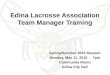 Edina Lacrosse Association Manager Training