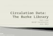 Circulation Data:  The Burke Library