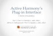Active Harmony’s Plug-in Interface