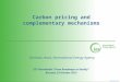 Carbon pricing and complementary mechanisms