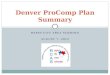 Denver ProComp Plan Summary