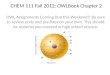 CHEM 111 Fall  2012:  OWLBook  Chapter 2
