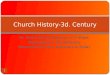 Church History-3d. Century