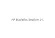 AP Statistics Section 14