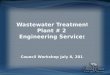 Wastewater Treatment Plant # 2  Engineering Services