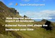 How  internal and external forces impact on landscape