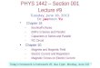 PHYS  1442  – Section  001 Lecture  #9