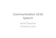 Communication 1010 Speech