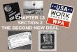 CHAPTER 13 SECTION 2 THE SECOND NEW DEAL