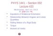 PHYS  1441  – Section  002 Lecture  #20