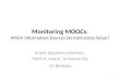Monitoring MOOCs : Which Information Sources Do Instructors Value?