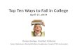 Top Ten Ways to Fail in College April 17,  2014