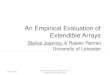An Empirical Evaluation of Extendible Arrays