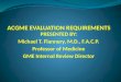 ACGME EVALUATION REQUIREMENTS
