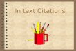 In text Citations