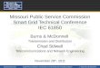 Missouri Public Service Commission Smart Grid Technical Conference IEC 61850