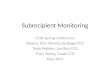 Subrecipient Monitoring