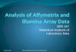 Analysis of  Affymetrix  and  Illumina  Array  Data