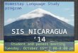 SIS Nicaragua ‘14
