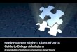 Senior Parent Night – Class of 2014