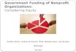 Government Funding of Nonprofit Organizations: Considering Equity