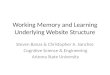 Working Memory and Learning Underlying Website Structure