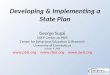 Developing & Implementing a State Plan