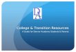 College & Transition Resources