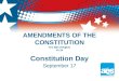 AMENDMENTS OF THE CONSTITUTION The Bill of Rights #1-10