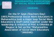 MAHARASHTRA ASSOCIATION OF SOCIAL WORK EDUCATORS   (MASWE)