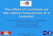 The effect of cavitation on the natural frequencies of a hydrofoil