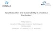 Rural Education and Sustainability in a National Curriculum