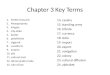 Chapter 3 Key Terms