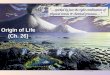 Origin of  Life (Ch. 26)