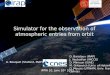 Simulator for the observation of atmospheric entries from orbit