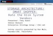 STORAGE ARCHITECTURE/ SMART SHOPPER: Rate the Disk System Vendors