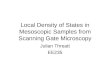Local Density of States in Mesoscopic Samples from Scanning Gate Microscopy