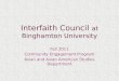 Interfaith Council  at Binghamton University