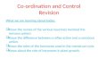 Co-ordination and Control Revision
