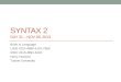 syntax 2 DAY 31 –  nov  08, 2013