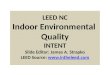 Indoor  Environmental Quality 8 Credits; 15 Points