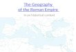 The Geography  of the Roman Empire